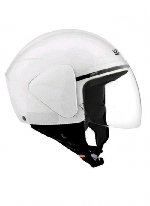 White Long Visor Helmet (Rush)
